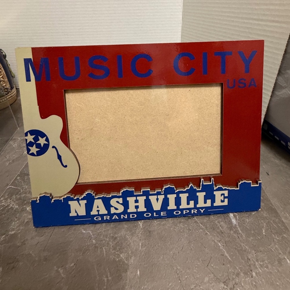 Nashville Music City USA Grand Ole Opry Picture Frame Collectible Souvenir 4 x 6